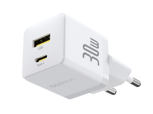 ЗП Baseus Wall Charger Palm Fast Charger 30W White (P1011160A213-01)