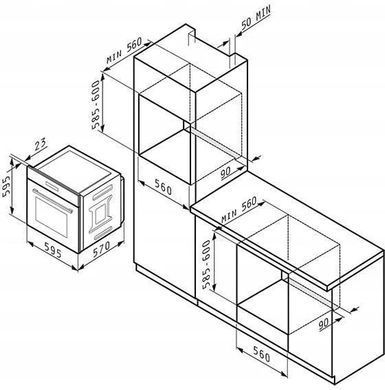 Духовка Pyramis PO78104010EBLM
