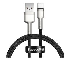 Type-C кабель USB Baseus Cafule Metal 66W 1m Black (CAKF000101)