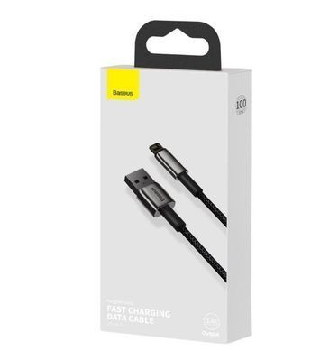 Lightning кабель USB Baseus Tungsten Gold 66W 1m Black (CALWJ-01)