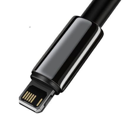 Lightning кабель USB Baseus Tungsten Gold 66W 1m Black (CALWJ-01)