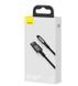 Lightning кабель USB Baseus Tungsten Gold 66W 1m Black (CALWJ-01)