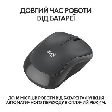 Миша Wireless Logitech M240 Silent Charcoal (910-007119)