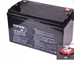 Аккумулятор гелевой Vipow LP100-12 12V100Ah