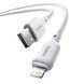 Lightning кабель USB Baseus Silky Series Fast Charging 2.4A/1m White (P10377702213-00)