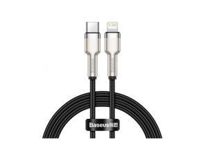 Type-C to Lightning кабель Baseus Cafule Metal 20W 1m Black (CATLJK-A01)