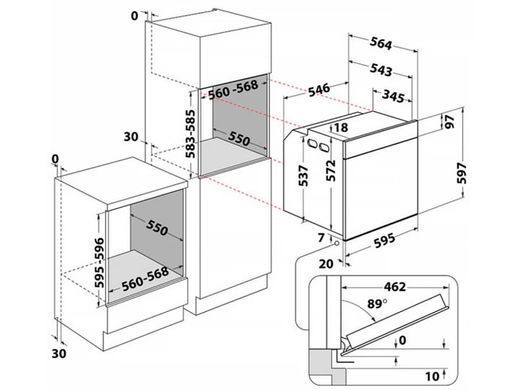 Духовка Whirlpool WOI5S8HM1SXA