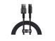 Type-C кабель USB Baseus Tungsten Gold 100W 2m Black (CAWJ000101)