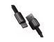 Type-C кабель USB Baseus Tungsten Gold 100W 2m Black (CAWJ000101)