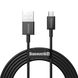 microUSB кабель USB Baseus Superior Series 2m Black (CAMYS-A01)