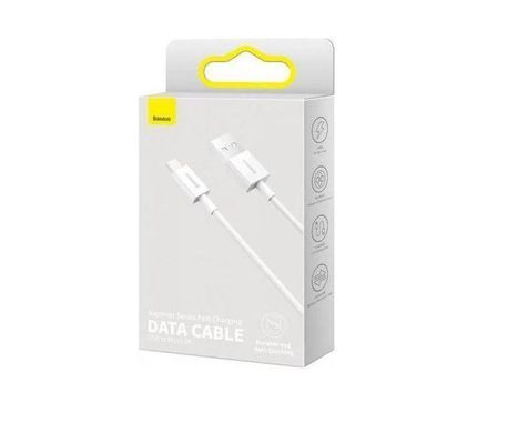 microUSB кабель USB Baseus Superior 1m White (CAMYS-02)
