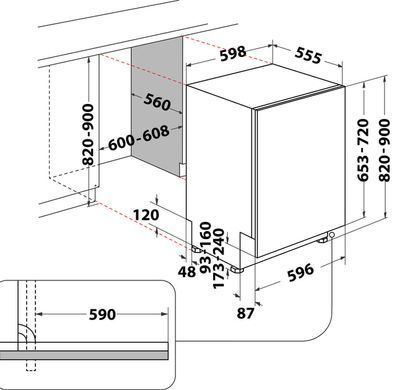 Посудомийна машина Whirlpool W2IHD526A
