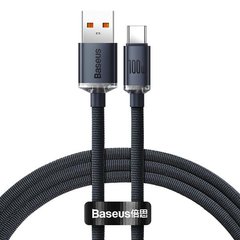 Type-C кабель USB Baseus Crystal Shine 100W 1.2m Black (CAJY000401)
