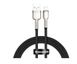 Lightning кабель USB Baseus Cafule Metal Lightning 2m Black (CALJK-B01)